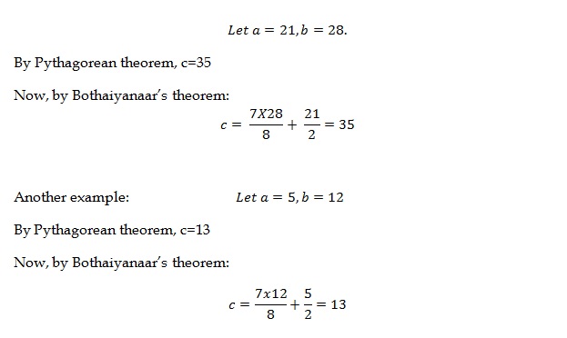 Bothaiyanaar Theorem Example